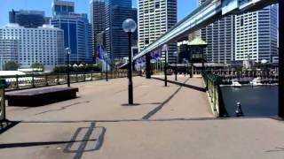 Pyrmont bridge open and close for tall ship  Darling Harbour Sydney [upl. by Aipmylo778]