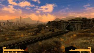 Fallout New Vegas Raw Footage 31 The Underground Train Tunnel Near Nellis AFB in 1080p HD [upl. by Yntrok]