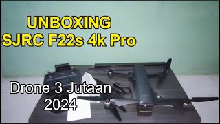 SJRC F22s 4k Pro  Unboxing Drone 2024 [upl. by Muiram]