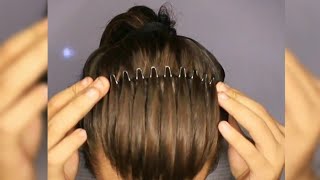 Use Zig Zag hairband for better hairstyle Quick Tutorial [upl. by Salb]