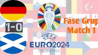 Germany VS Skotland  EURO 2024  FC Mobile 1 [upl. by Hanni981]