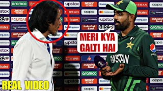 Watch Angry Ramiz Raja scolding Babar Azam in front of everyone after interview  PAK vs AFG [upl. by Ahsyad]