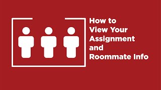 How to View Your Room Assignment and Roommates [upl. by Alemac]