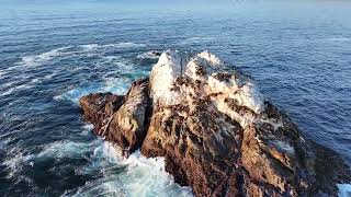 Lobos Rock across Soberanes Point in Carmel Highlands [upl. by Thessa]