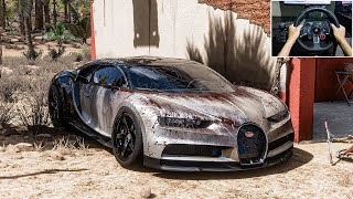 Rebuilding Abandoned Bugatti Chiron Forza Horizon 5 Logitech G29 Stering Wheel Gameplay [upl. by Gnoud]