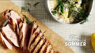 Oppskrift Slik lager du Tinas grillet svinefilet og risotto med grønne asparges og dill [upl. by Triny]