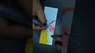 Bookmark art bookmark drawing painting video viralvideo viralshorts follow diy artandcraft [upl. by Einnoj261]