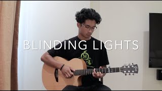 Blinding Lights  The Weeknd  FREE TABS Fingerstyle Guitar Cover [upl. by Ennovihc]