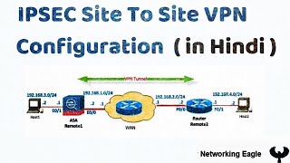 Real life Network Engineer Skills  IPSEC site to site VPN configuration  Hindi [upl. by Onit]