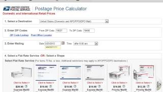 USPS Postal Price Calculator [upl. by Evante]