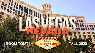 Bellagio Hotel amp Casino Las Vegas Remodeled Fountain View King 18018 Room Tour 10th October 2023 [upl. by Suiratnod]