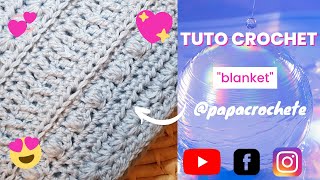 Tuto Comment faire une couverture au crochet tuto vidéo [upl. by Harday649]