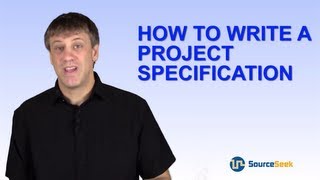 How To Write A Project Specification [upl. by Fernando]