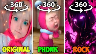 360° VR Masha Original vs Masha Phonk vs Rock [upl. by Aham501]