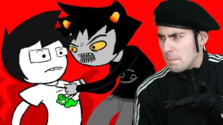 KARKAT AND JOHN FIRST CONVO REACTION  Homestuck Act 5 Act 2 Reaction  Lets Read Homestuck Reaction [upl. by Junius708]