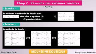 16  Exercice 1  Méthode de Jacobi  Analyse Némurique S3 [upl. by Ian]