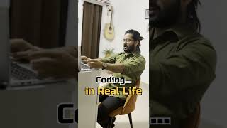 Reel Coding vs Real Coding codinglife coding shorts viral funny memes java funnymemes meme [upl. by Zephaniah]