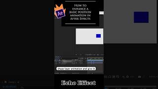 How to enhance a basic position animation in After Effects aftereffectstutorial motiongraphics [upl. by Eelarol]