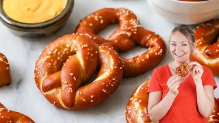 Super Soft Pretzels Made with Sourdough Easy Instructions [upl. by Helbon]