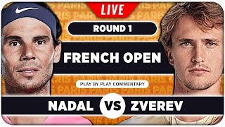 NADAL vs ZVEREV • French Open 2024 • LIVE Tennis PlaybyPlay Stream [upl. by Columbyne]