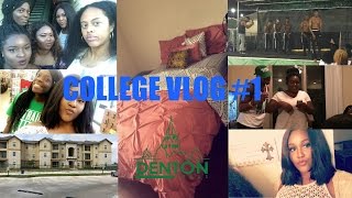 College Vlog 1  MOVEIN DAY FIRST APARTMENT KERRBEACH2K16 [upl. by Blockus]