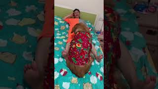 What are you doing dear couple recording real life golden retriever big belly cute pet debu [upl. by Aehs]