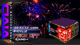 FACE OFF ROUND 1 By Vivid ShowtimeFireworksuk [upl. by Auqinihs]