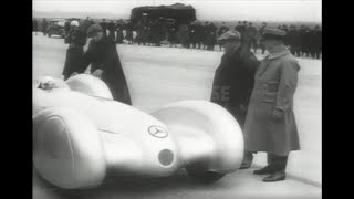 1938 MercedesBenz Speed Record by European Drivers’ Champion Rudolf Caracciola [upl. by Kathryn]