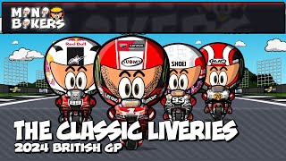 MiniBikers  2024 British GP  The classic livery grid [upl. by Anoiuq900]