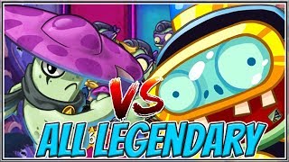 Night Cap Legendary Deck vs Impfinity Legendary  Plants vs Zombies Heroes Gameplay [upl. by Shirley]