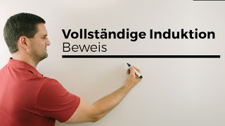 Beweis durch vollständige Induktion Prinzip der vollst Induk mit Beispiel  Mathe by Daniel Jung [upl. by Harrak]