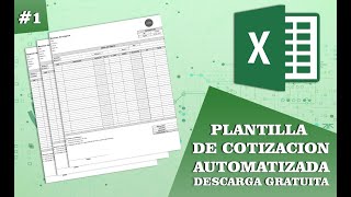 PLANILLA DE COTIZACION AUTOMATIZADA EN EXCEL [upl. by Ozan]