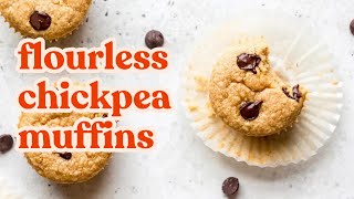 Flourless Peanut Butter Chickpea Muffins [upl. by Leeda]