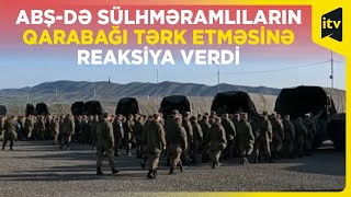 ABŞdən sülhməramlıların Qarabağı tərk etməsinə reaksiya [upl. by Emelda]