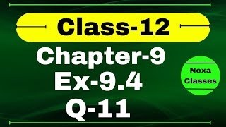 Class 12 Ex 94 Q11 Math  Chapter9 Class12 Math  Differential Equations  Ex 94 Q11 Class 12 Math [upl. by Holbrooke]