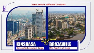 Brazzaville Congo vs Kinshasa DR Congo kinshasa brazzaville africancity lingala swahili [upl. by Amsirp37]