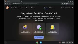 ChromebookRun OpenAI GPT35 Turbo amp Claude 12 Instant in Google Chrome browser with DuckDuckgo AI [upl. by Dinnie]