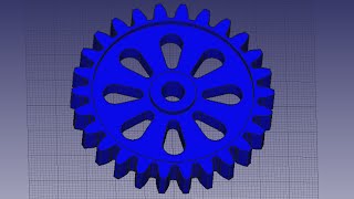 Tutorial FreeCad español 7 Engranaje 2 [upl. by Ahsien]