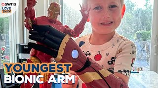 Boy becomes youngest ever to receive bionic arm 🦾  LOVE THIS [upl. by Sliwa]