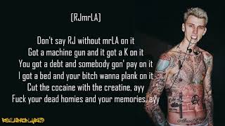 Machine Gun Kelly  Bullets with Names ft Young Thug RJmrLA amp Lil Duke Lyrics [upl. by Chrisman]