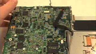 iBook G4 12quot Disassembly Repair  Logic Board Removal [upl. by Etnuad]