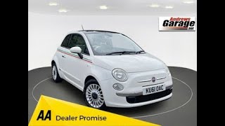 KU61OAC FIAT 500 12 LOUNGE 3d 69 BHP [upl. by Pellegrini]