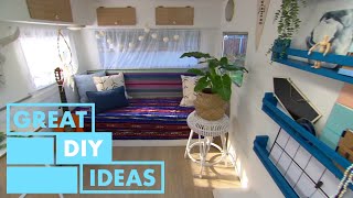 Extreme Caravan Makeover  DIY  Great Home Ideas [upl. by Iarahs362]