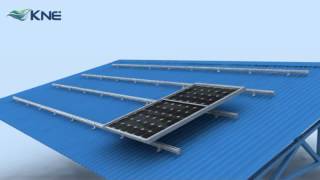 KNE Metal Roof Mounting System KMB Series for Solar Panels [upl. by Nnateragram]