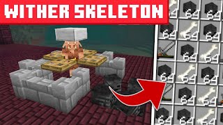 Fast amp Easy Automatic Wither Skeleton Farm Tutorial for Minecraft PE 121 [upl. by Filbert]