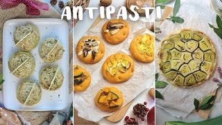 3 ANTIPASTI VEGAN da provare a Natale  focaccine tarte tatin salata e fondi di carciofo [upl. by Lowrance561]