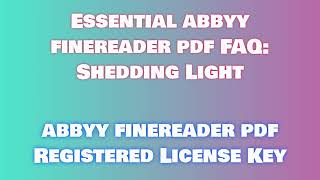 abbyy finereader pdf 2025 latest version full installation and License Code Procedure [upl. by Arata]