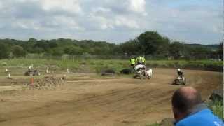 9 BRAMPTON RACEWAY  Quad ATV Race 4  Banger Car Quad ATV Track 150712 [upl. by Asilaj]