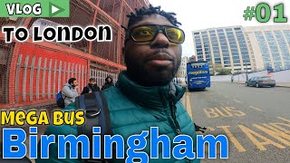 Birmingham to London by coach  Megabus Birmingham 🇬🇧 [upl. by Llacam991]