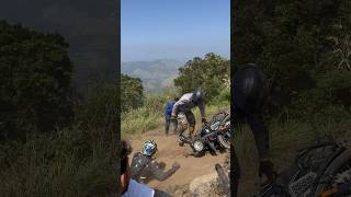 Funny offroad falls with Himalayan in nalumala idukki reelsviralvideooffroadviralhimlayan [upl. by Bonacci]